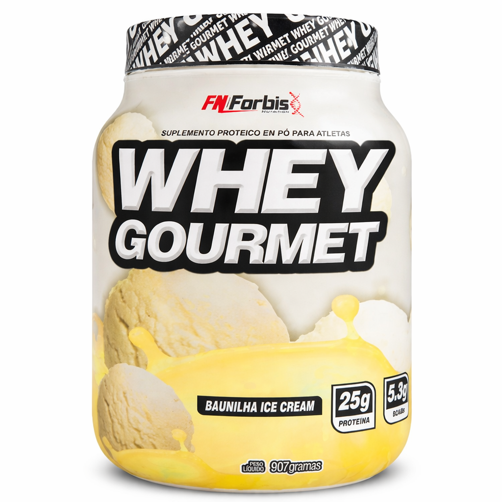 WHEY GOURMET FN FORBIS SORVETE DE BAUNILHA 900G
