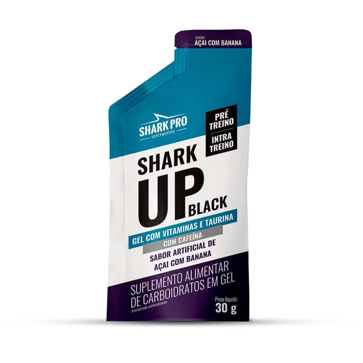 SHARK-UP BLACK GEL AÇAI COM BANANA DE 30G