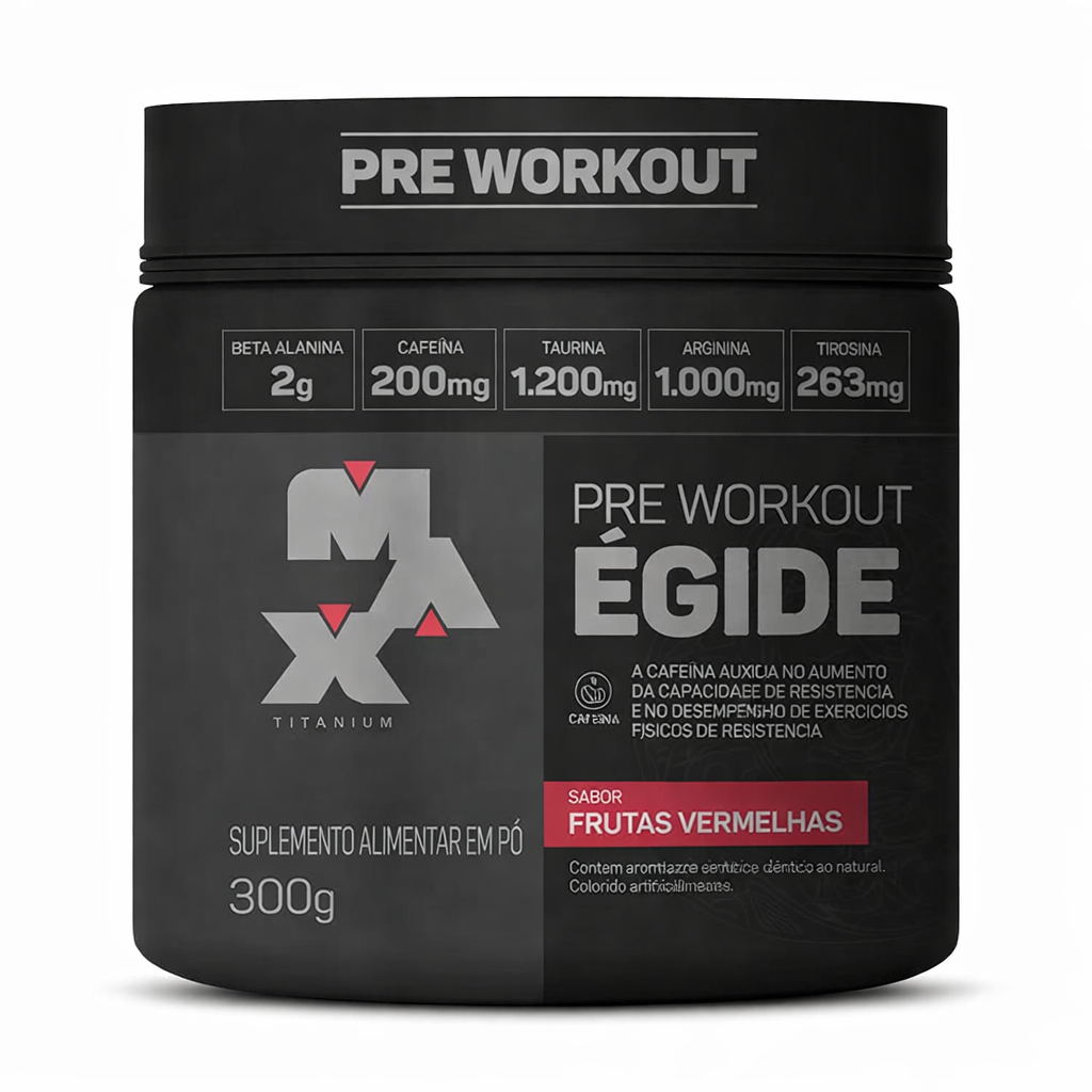PRÉ TREINO ÉGIDE POTE SABOR FRUTAS VERMELHAS 300G