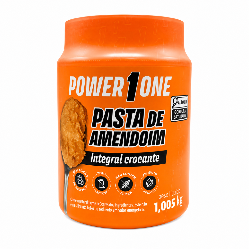 PASTA DE AMENDOIM POWER ONE INTEGRAL CROCANTE 1kg