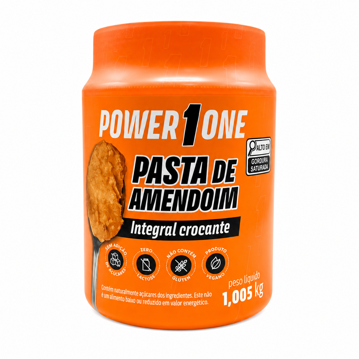 PASTA DE AMENDOIM POWER ONE INTEGRAL CROCANTE 1kg