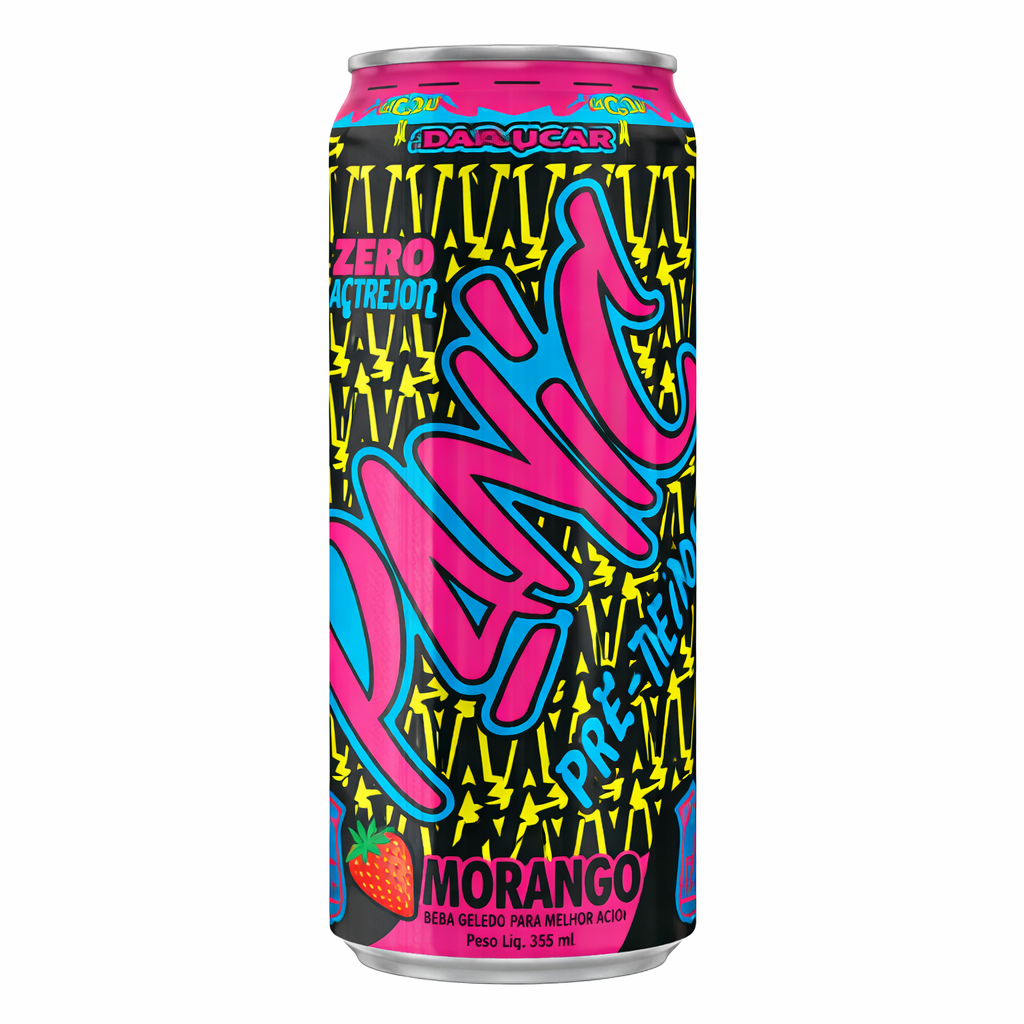 PANIC PRE-TREINO MORANGO DRINK LATA ZERO  355ML