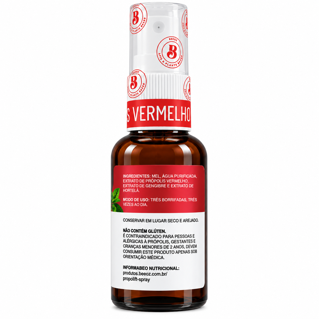 PROPOLIFT SPRAY VERMELHO HORTELÃ E GENGIBRE  30ml