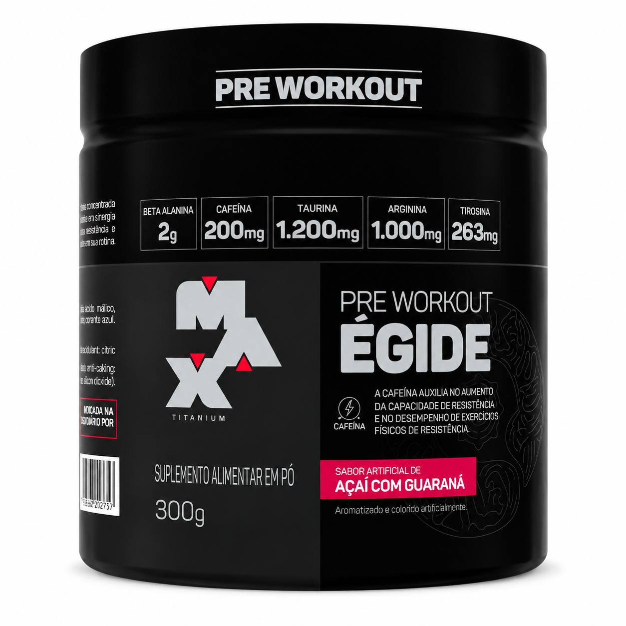 PRÉ TREINO ÉGIDE POTE AÇAI COM GUARANA 300G