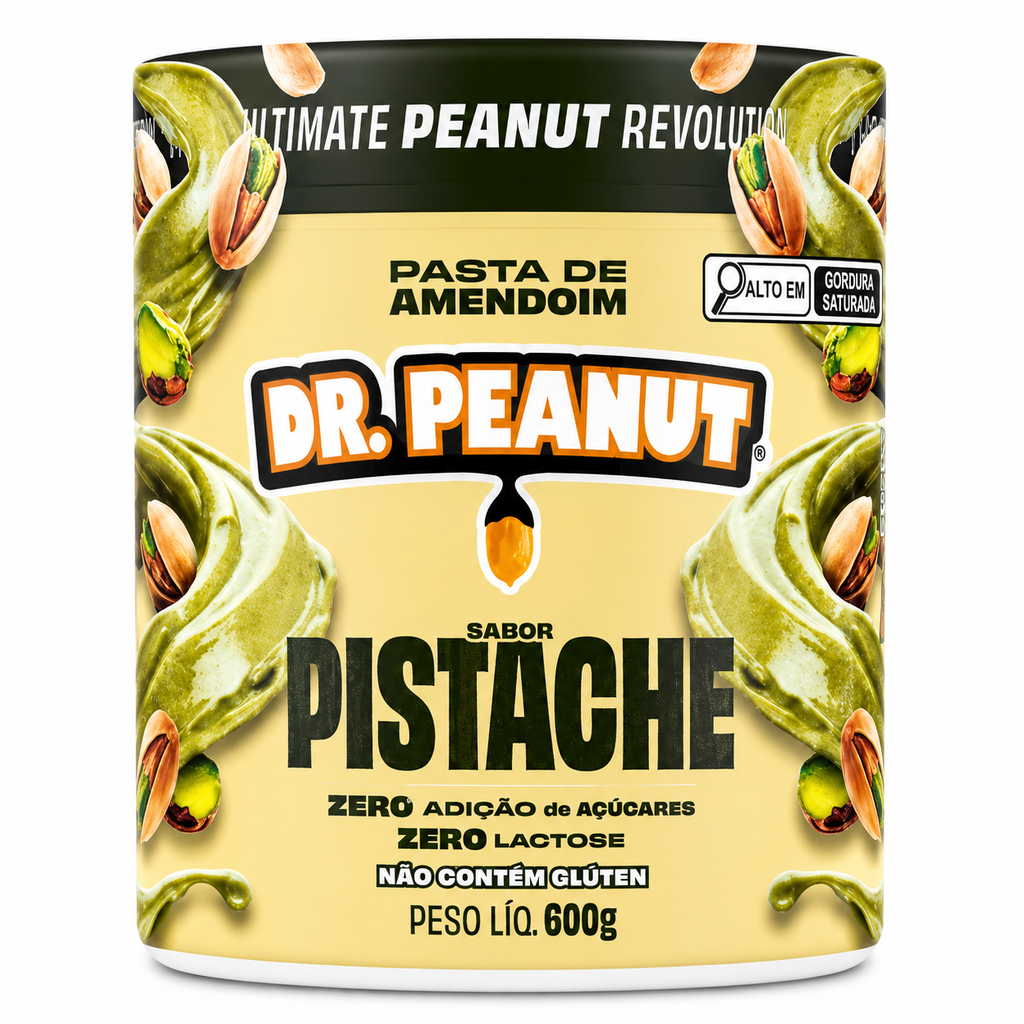 PASTA DE AMENDOIM DR PEANUT PISTACHE 600gr