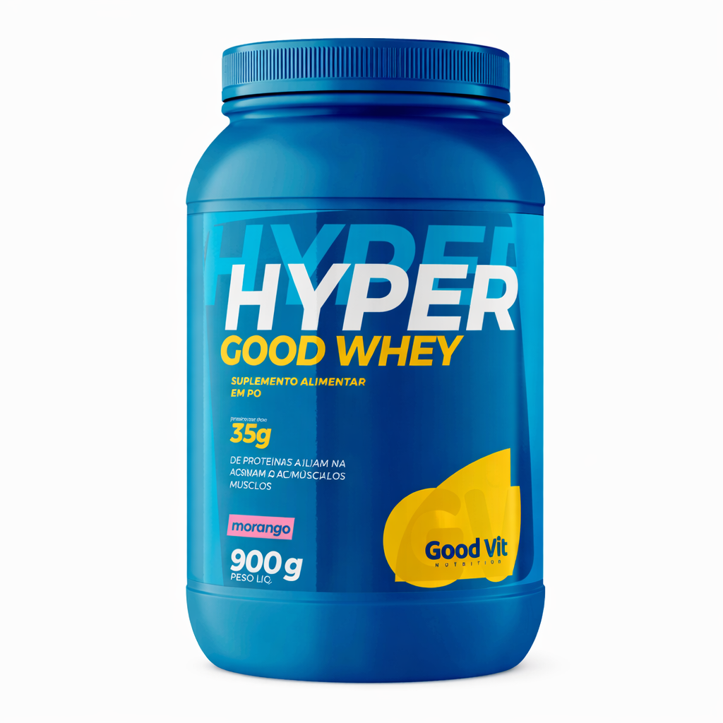 GOOD VIT HYPER WHEY MORANGO 900G