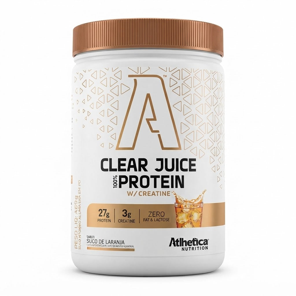 CLEAR JUICE ATLHETICA100% PROTEIN SUCO DE LARANJA 480G