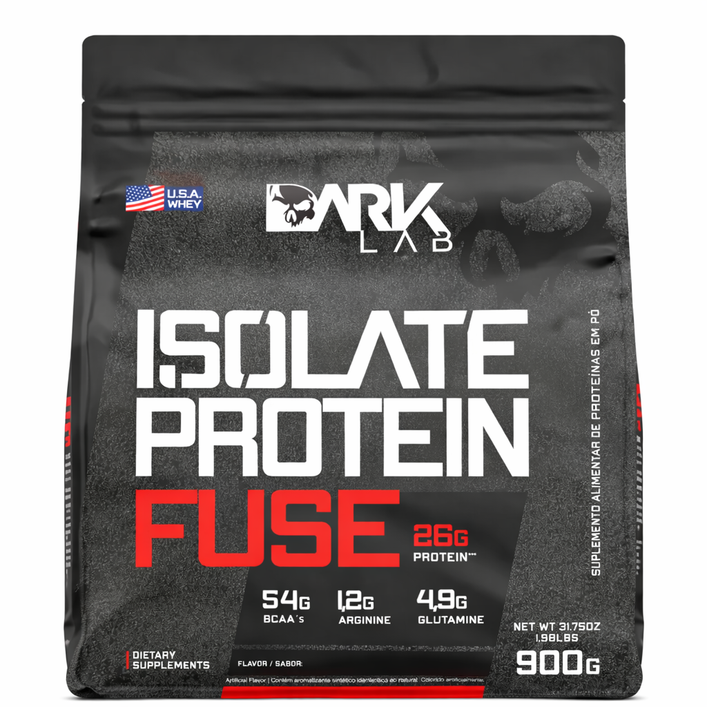 WHEY PROTEINA ISOLADA DARK LAB PROTEIN FUSE REFIL MORANGO 900G