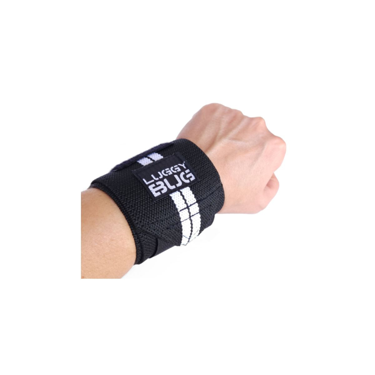 Wrist Wraps – Munhequeira para Treino Elastica - Preto/branco