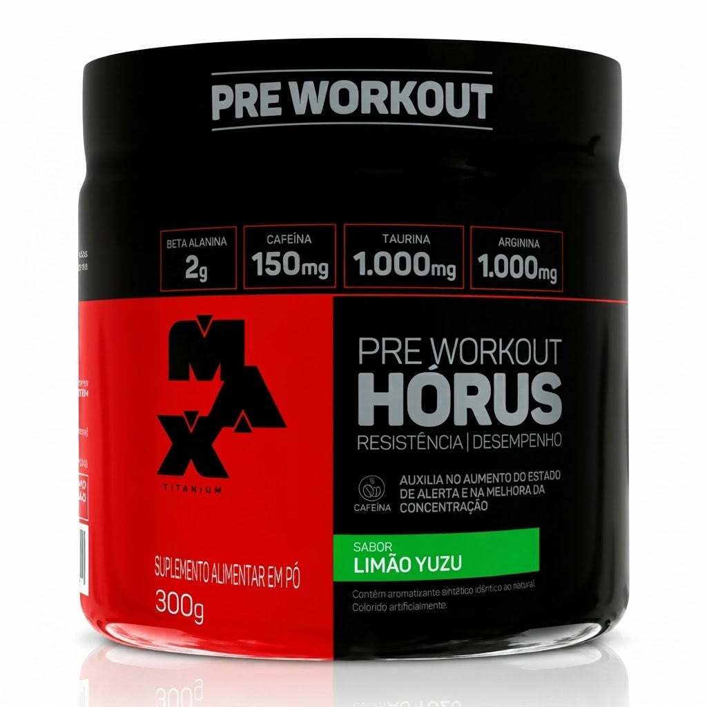 PRÉ TREINO HORUS POTE  LIMÃO YUZU 300G