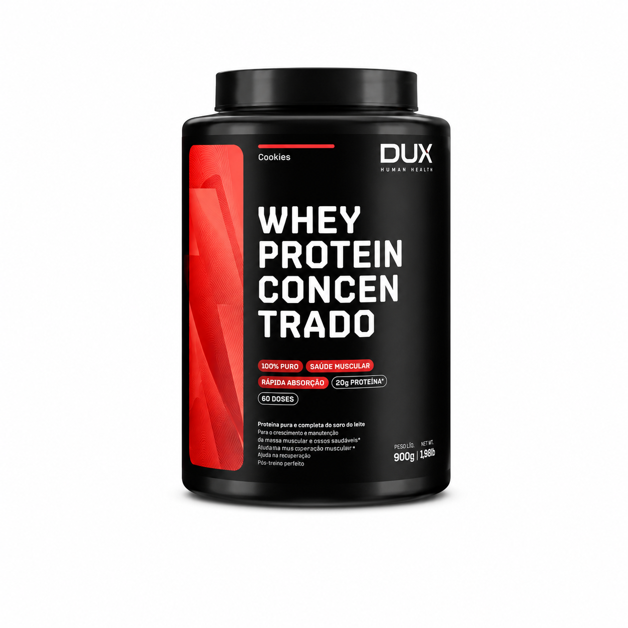 WHEY CONCENTRADO DUX POTE HUMAN HEALT COOKIES 900 GR