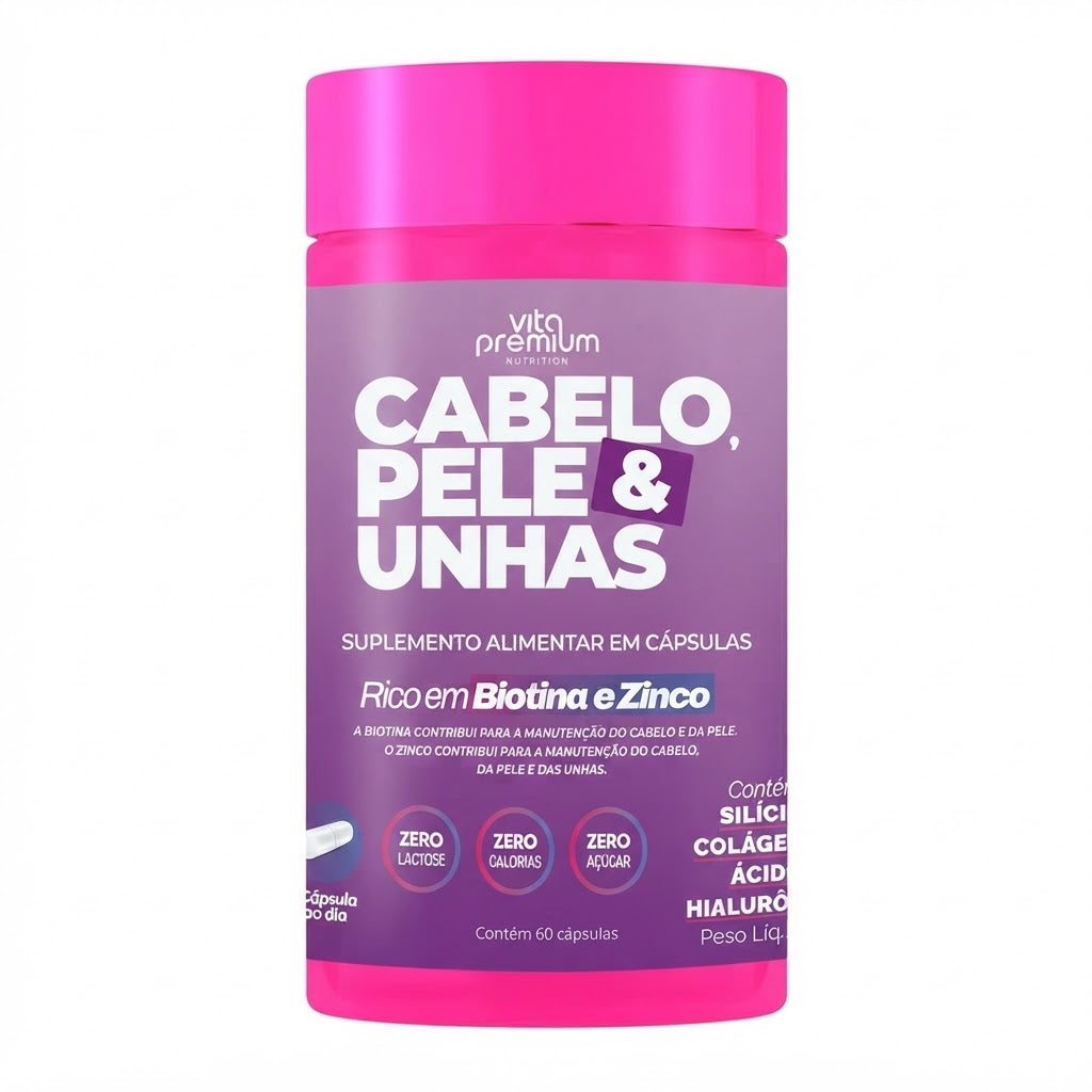 VITA PREMIUM CABELOS E UNHAS C/ 60 CÁPS