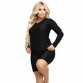 BLUSA LONGA GOLA V - TRILOBAL