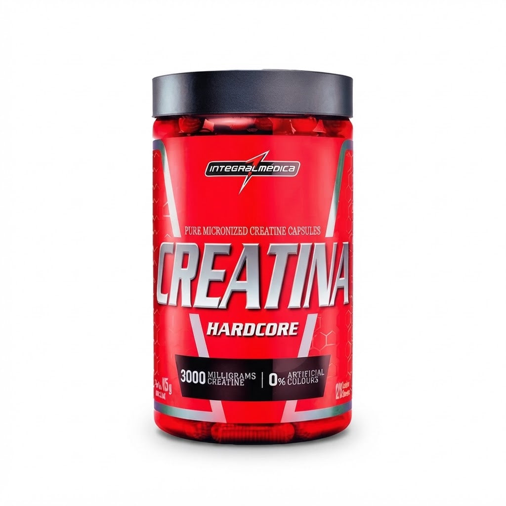 CREATINA 100% PURA HARDCORE 300G  60 CAPSULAS
