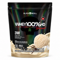 WHEY 100% HD 3 W REFIL BLACK SKULL SORVETE DE BAUNILHA GOURMET 900 GR