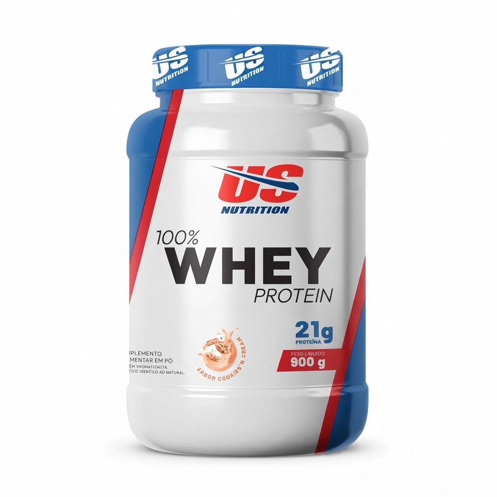 WHEY US NUTRITION 100% COOKIES AND CREAM PT 900GR