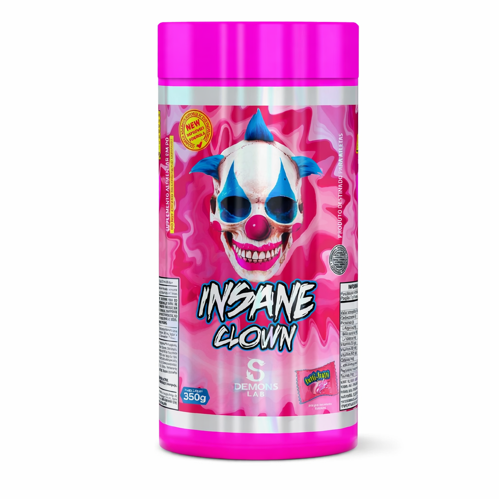 PRE TREINO INSANE CLOWN DEMONS LAB SABOR SABOR TUTTI FRUIT 350G