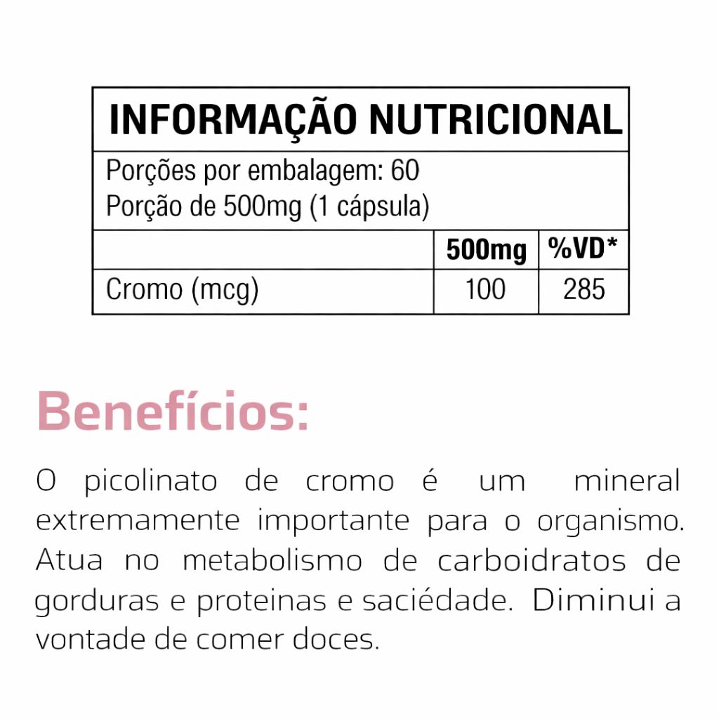 GOOD VIT PICOLINATO DE CROMO 60 CAPS