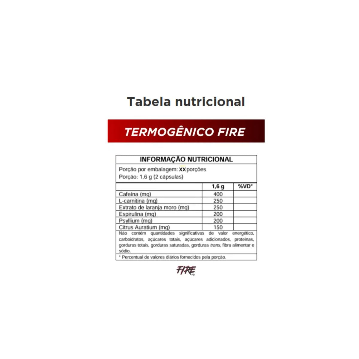 LUT FIRE TERMO IRON 30 CAPS