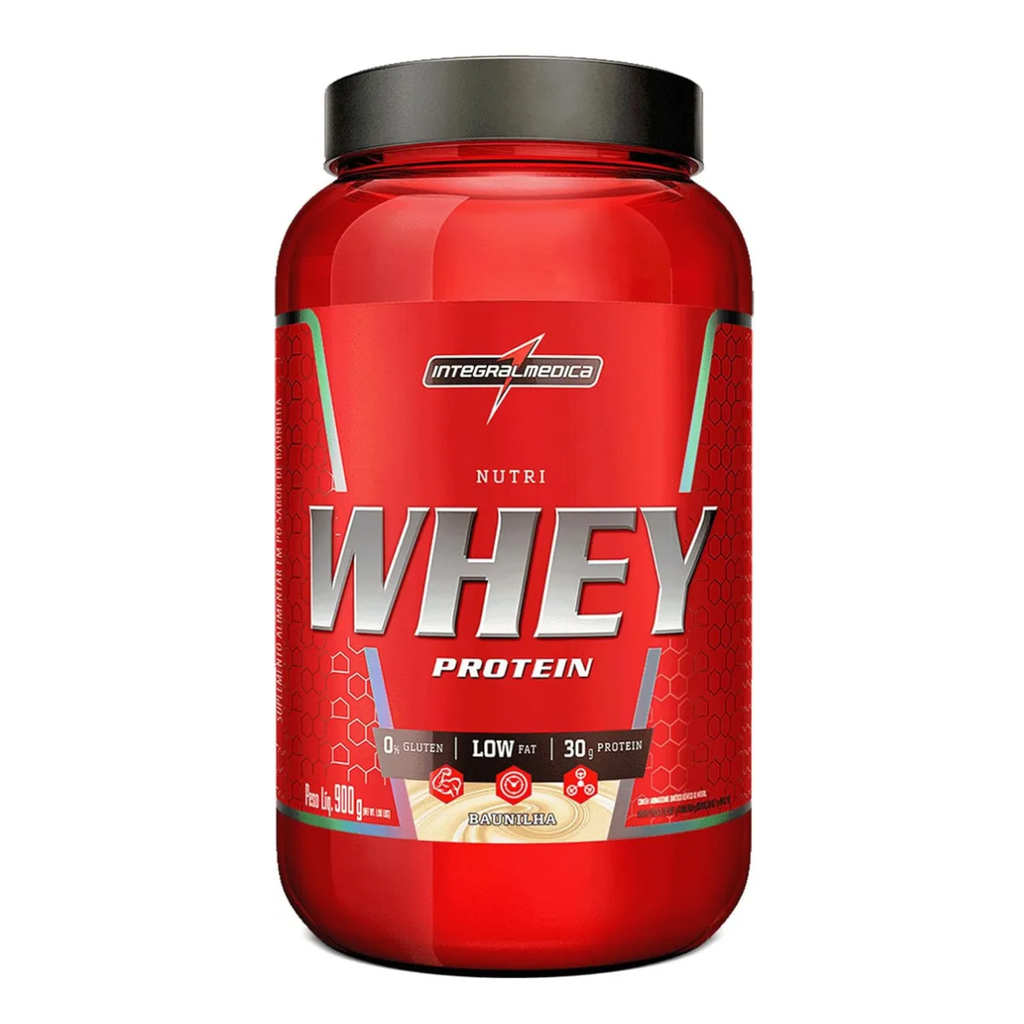 WHEY NUTRI INTEGRALMEDICA BAUNILHA 900GR
