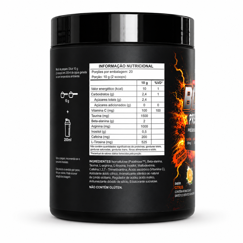 PRE TREINO LIRA LABS BOMB LIMÃO CICILIANO 200G