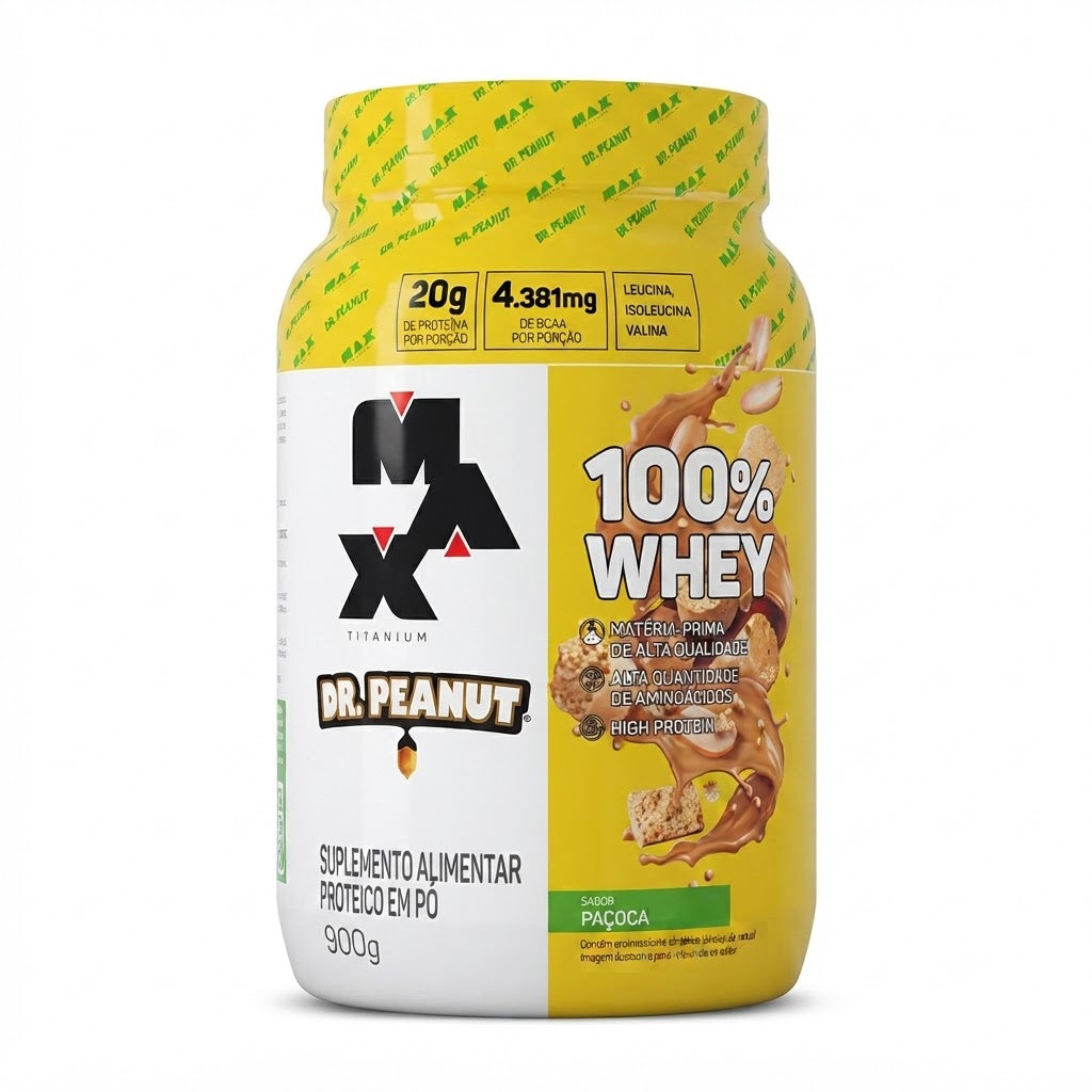 WHEY DR. PEANUT  100% POTE  PAÇOCA 900G