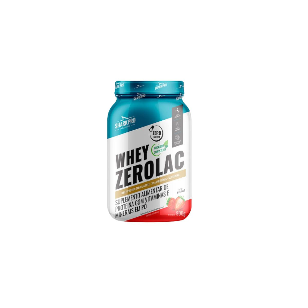 WHEY ZEROLAC  FRUTAS VERMELHAS POTE 900G