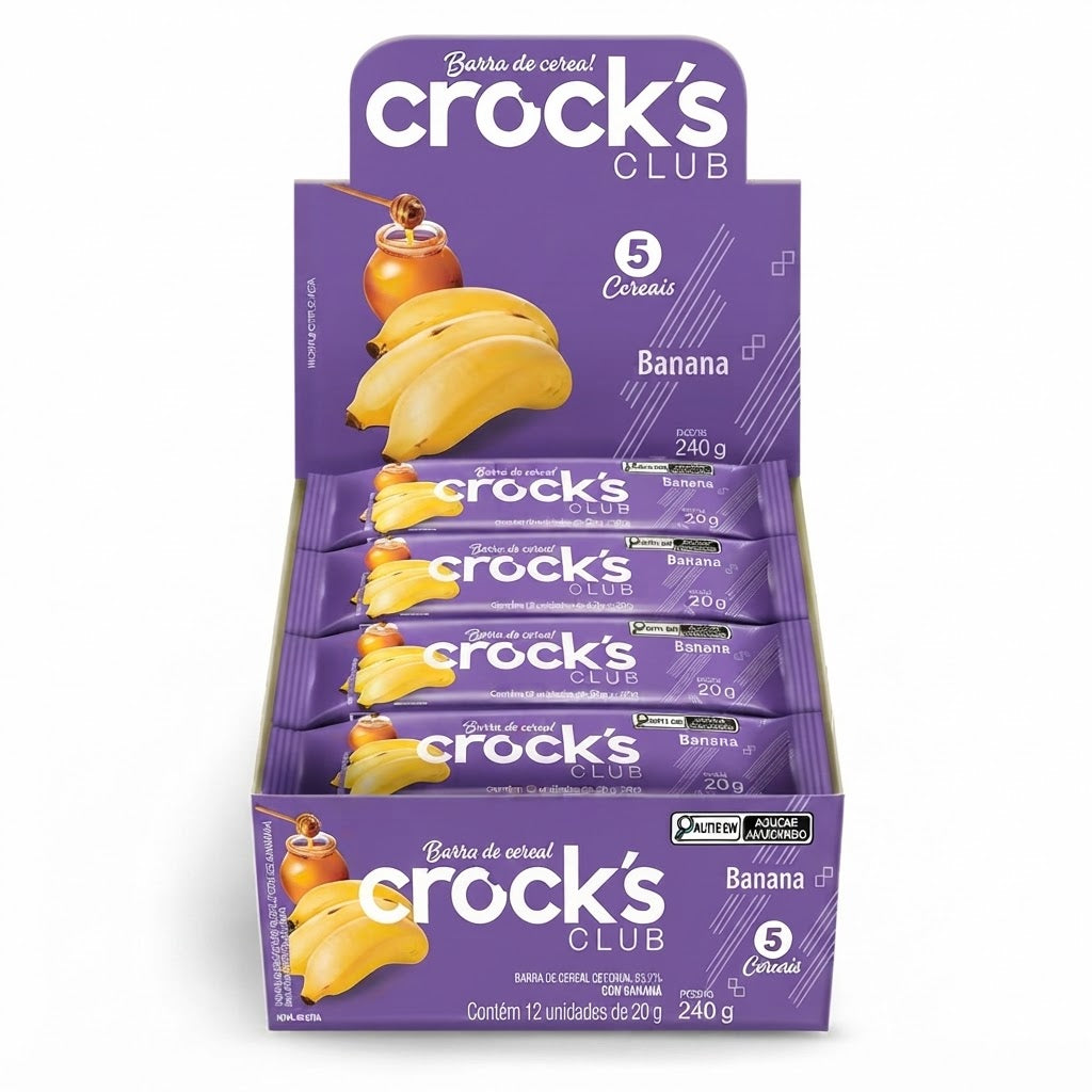 CROCKS CLUB BARRA DE CEREAL BANANA 20G