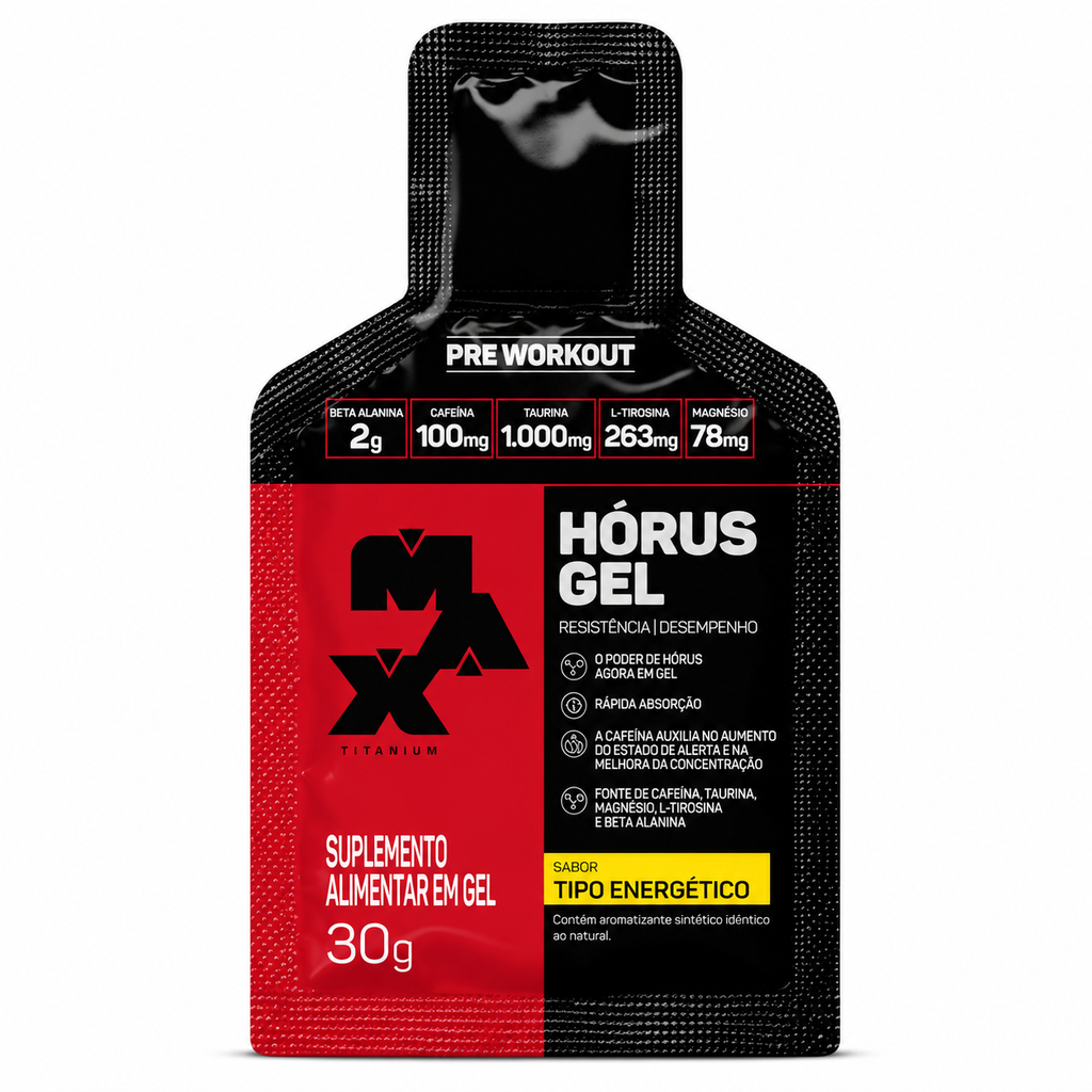 PRÉ TREINO HÓRUS GEL ENERGETICO 30G