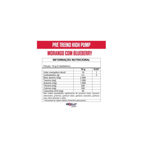 ABS HIGH PUMP MORANGO C/ BLUEBERRY 300G