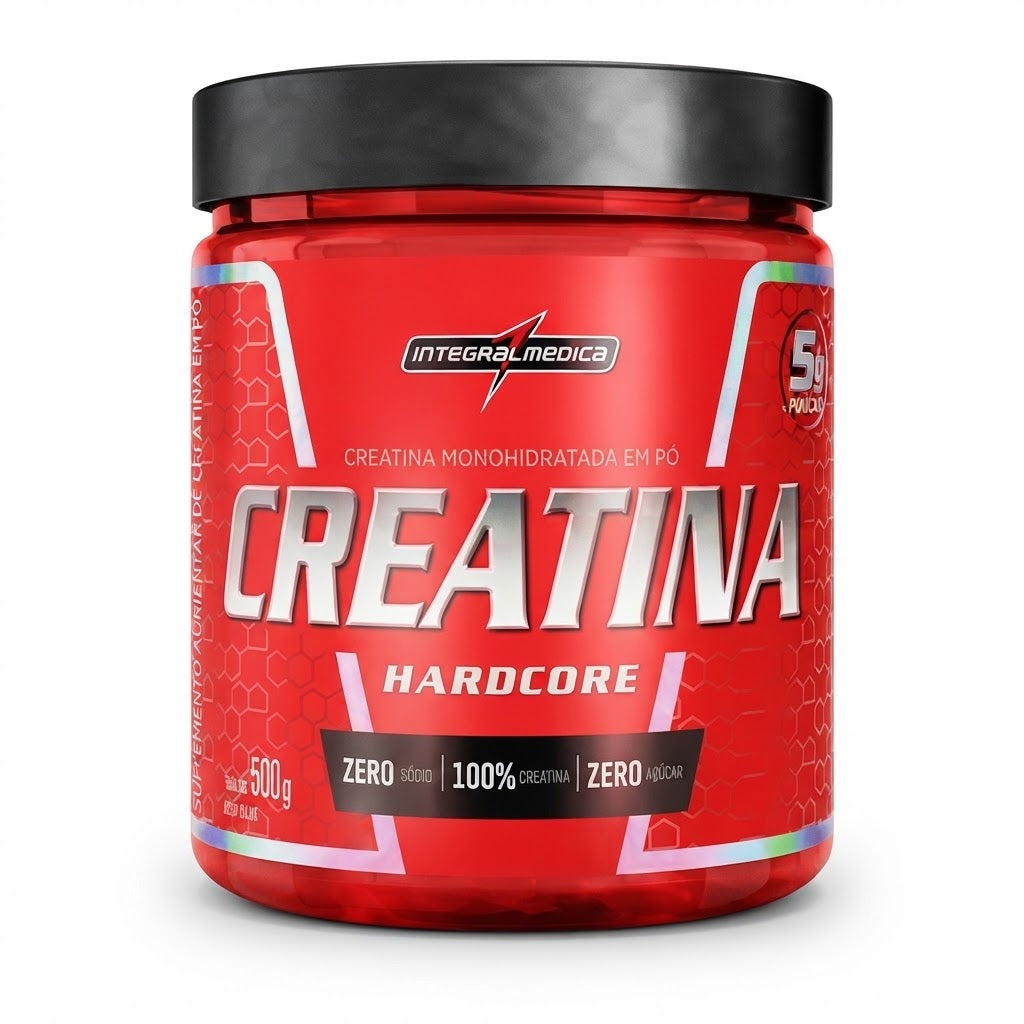 CREATINA INTEGRAL  HARDCORE POTE 500G