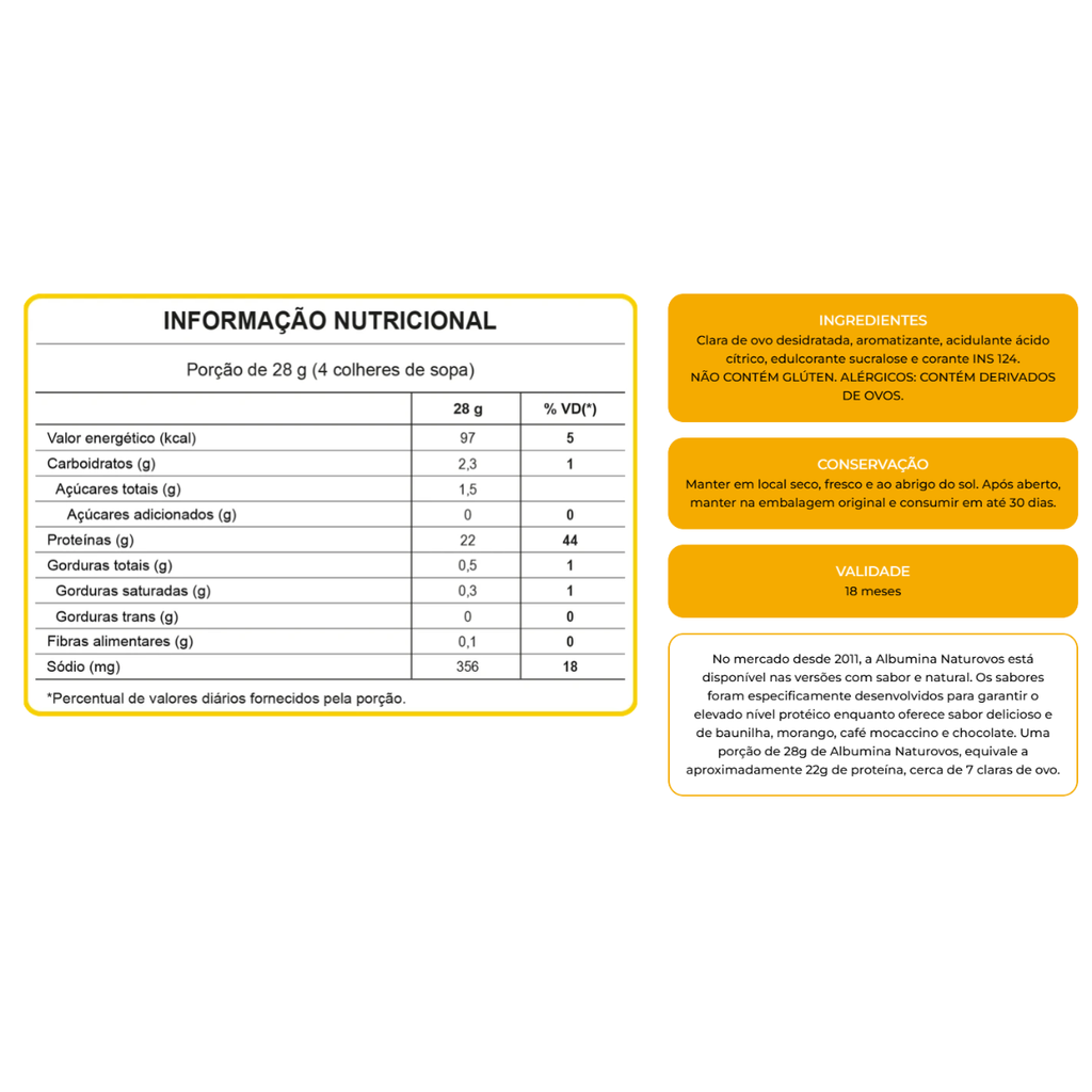 ALBUMINA NATUROVOS MORANGO REFIL 1KG