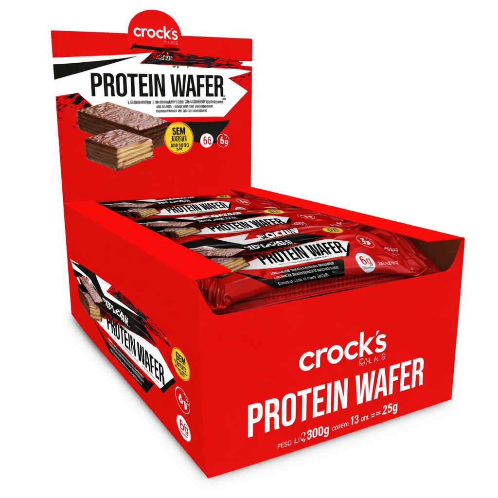 CROCKS CLUB WAFER C/ WHEY CHOCOLATE ZERO ACUCAR  12 x 25G