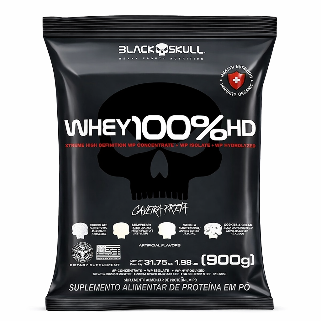 WHEY 100% HD 3 W REFIL BLACK SKULL COOKS E CREAM 900 GR