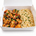 Marmita Congelada Fits Frango Xadrez com Arroz Integral  300gr