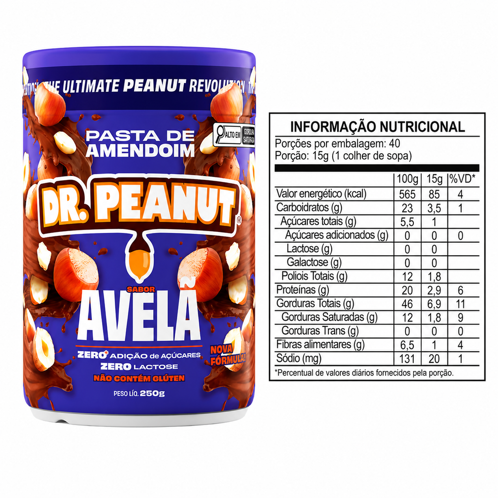 PASTA DE AMENDOIM SHARK PEANUT AVELA 250g