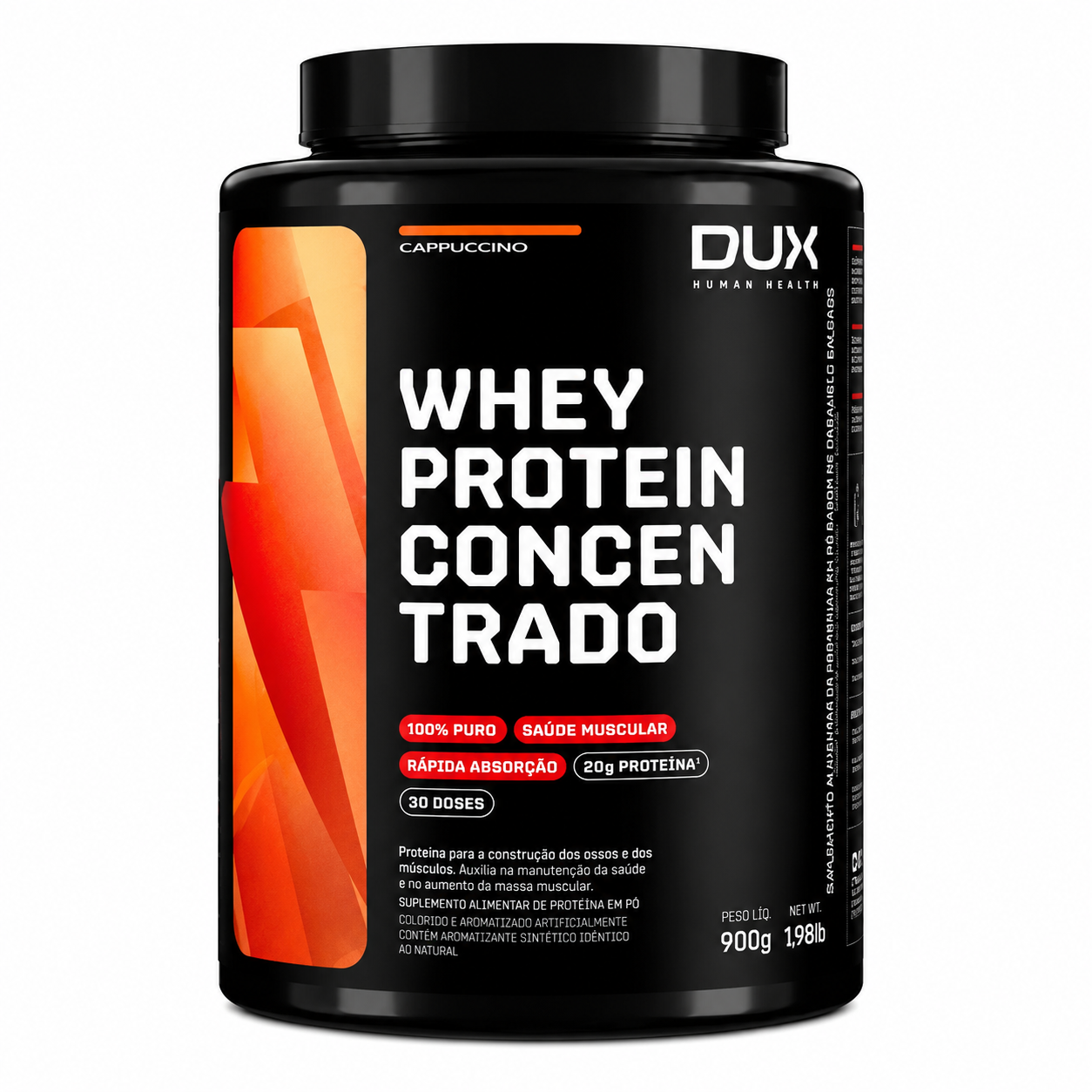 WHEY CONCENTRADO DUX POTE HUMAN HEALT CAPPUCCINO 900 GR