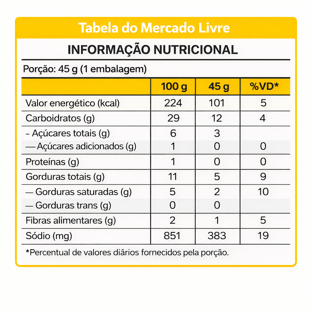 CROCKS CLUB BATATAS DOCE CHIPS CREME DE CEBOLA 45G