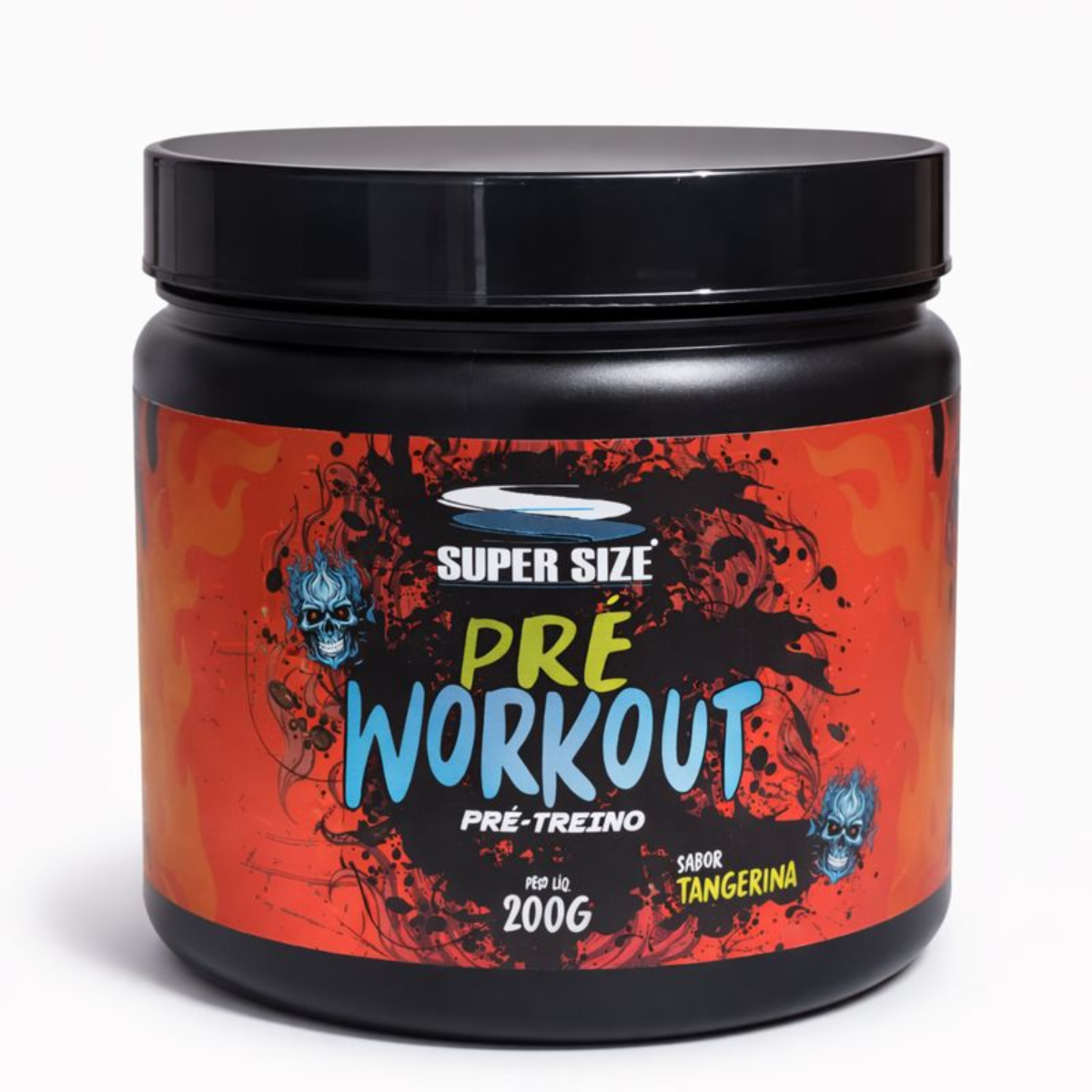 PRÉ TREINO ENERGETICO SUPER SIZE TANGERINA 200G