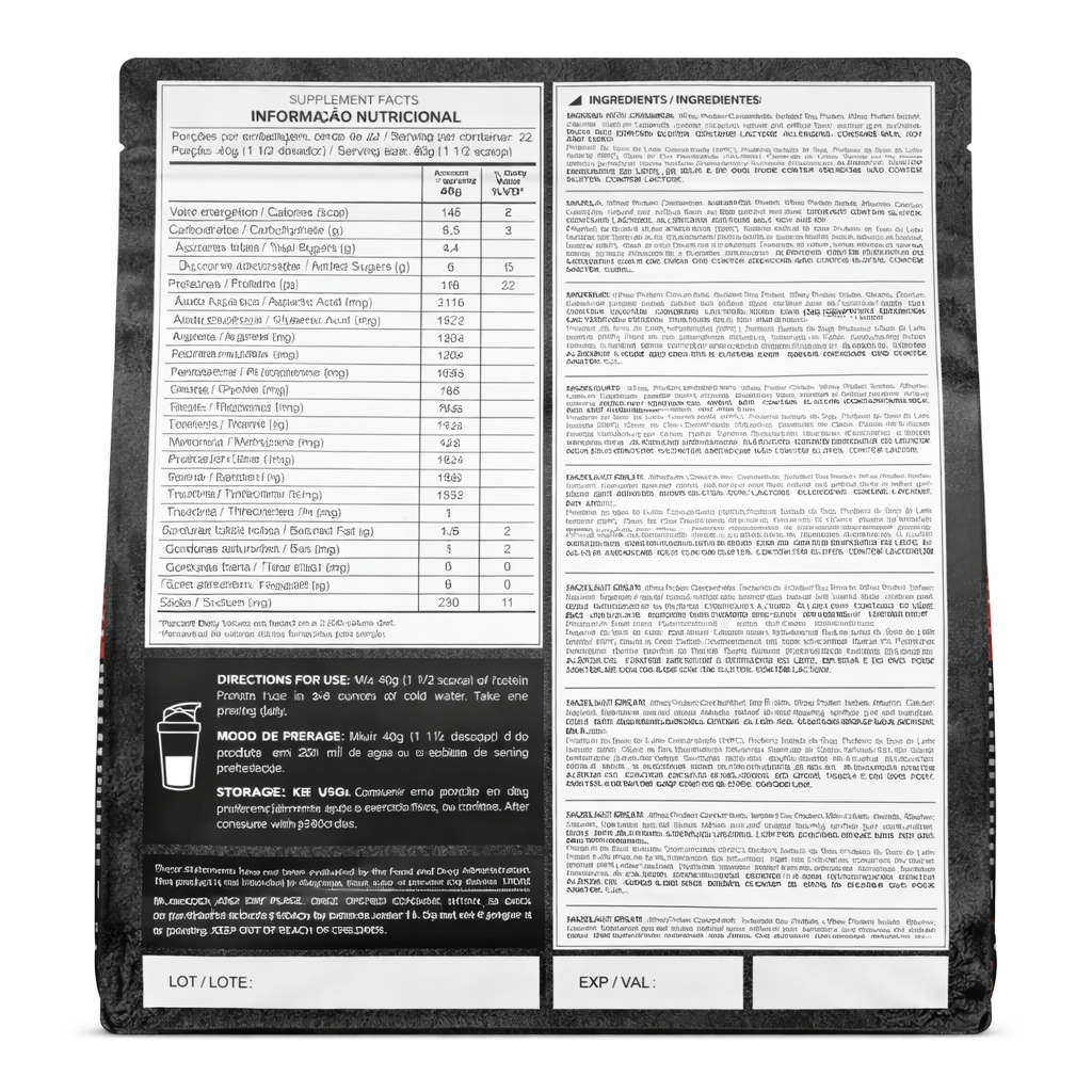 WHEY PROTEINA ISOLADA DARK LAB PROTEIN FUSE REFIL BAUNILHA 900G