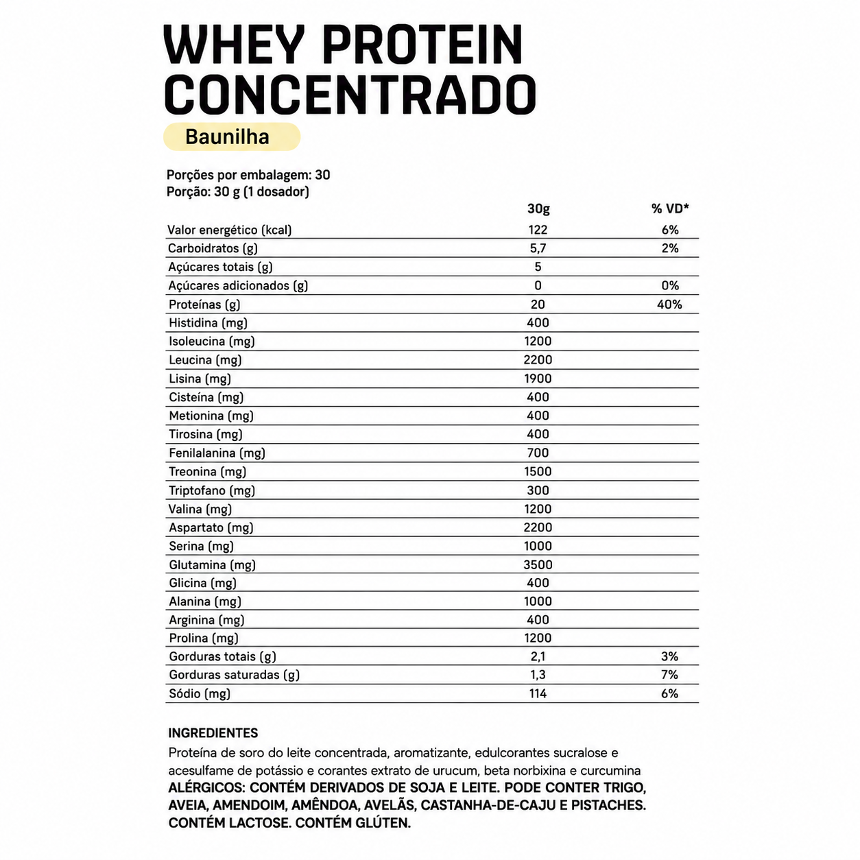 WHEY CONCENTRADO DUX POTE HUMAN HEALT BAUNILHA 900 GR