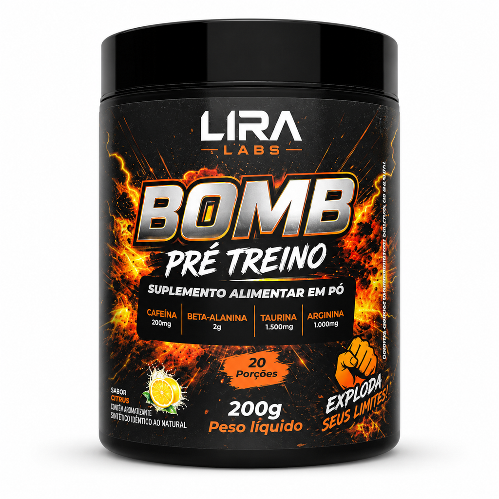 PRE TREINO LIRA LABS BOMB LIMÃO CICILIANO 200G