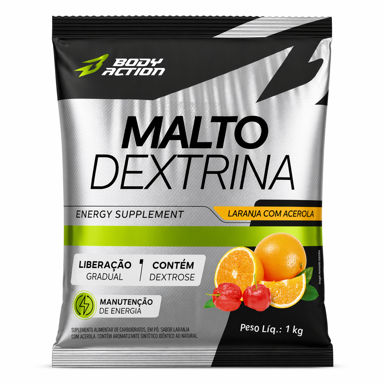 MALTO BODY ECTION LARANJA COM ACEROLA 1KG