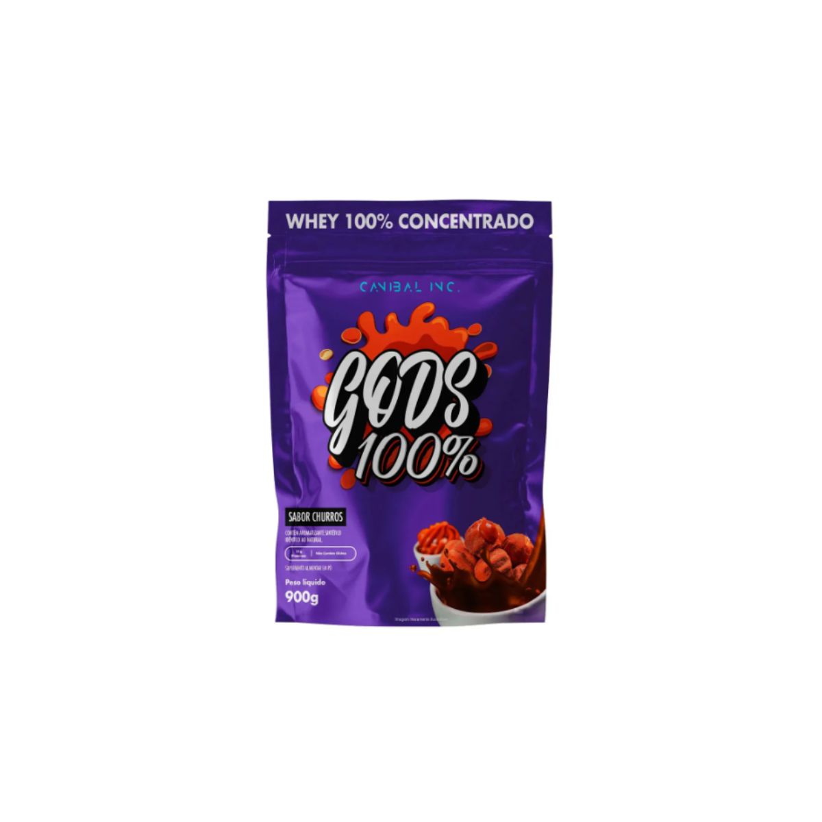 GODS WHEY 100% 900G CHURROS (POUCH)