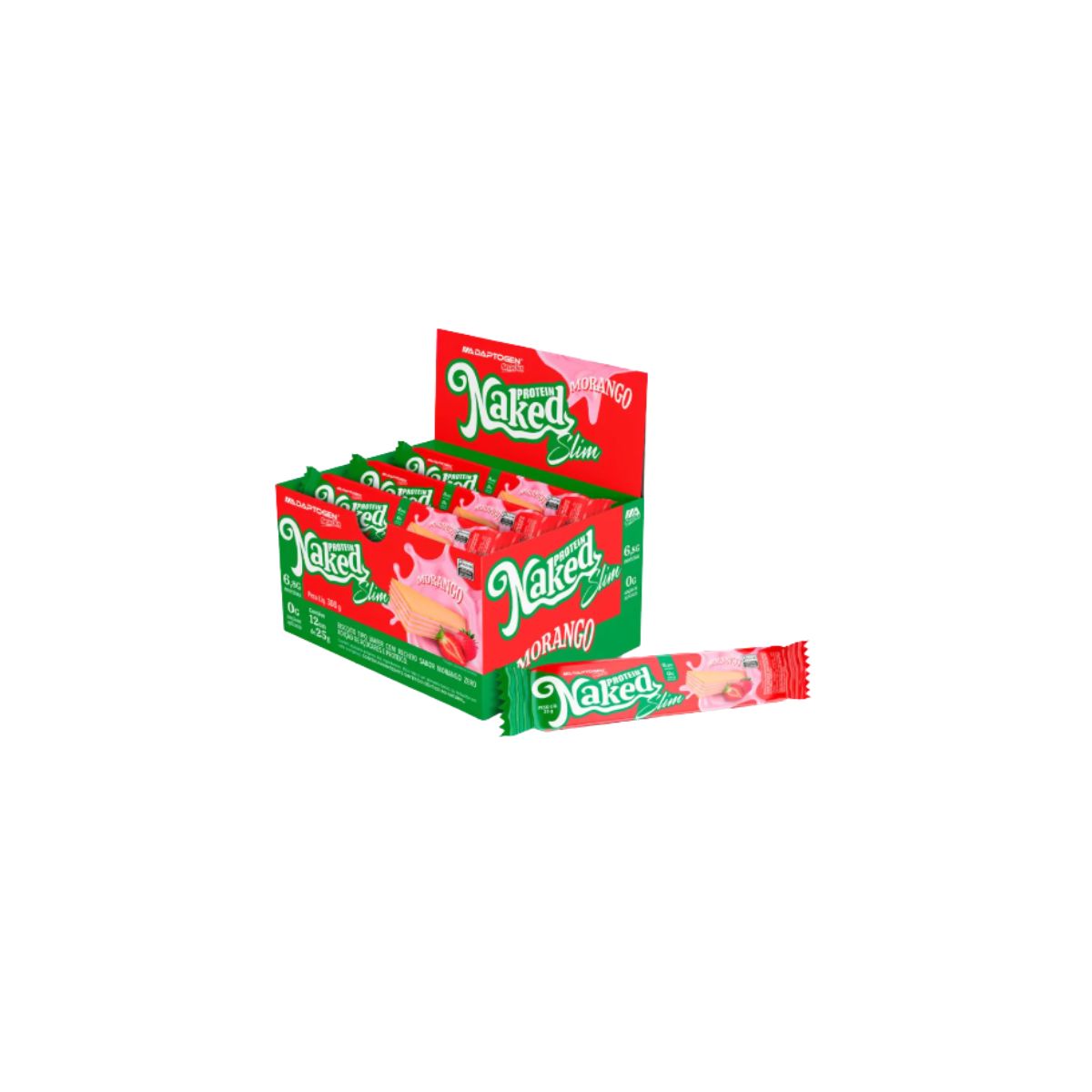 NAKED PROTEIN SLIM MORANGO 25G