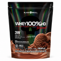 WHEY 100% HD 3 W REFIL BLACK SKULL SORVETE DE CHOCOLATE GOURMET 900 GR