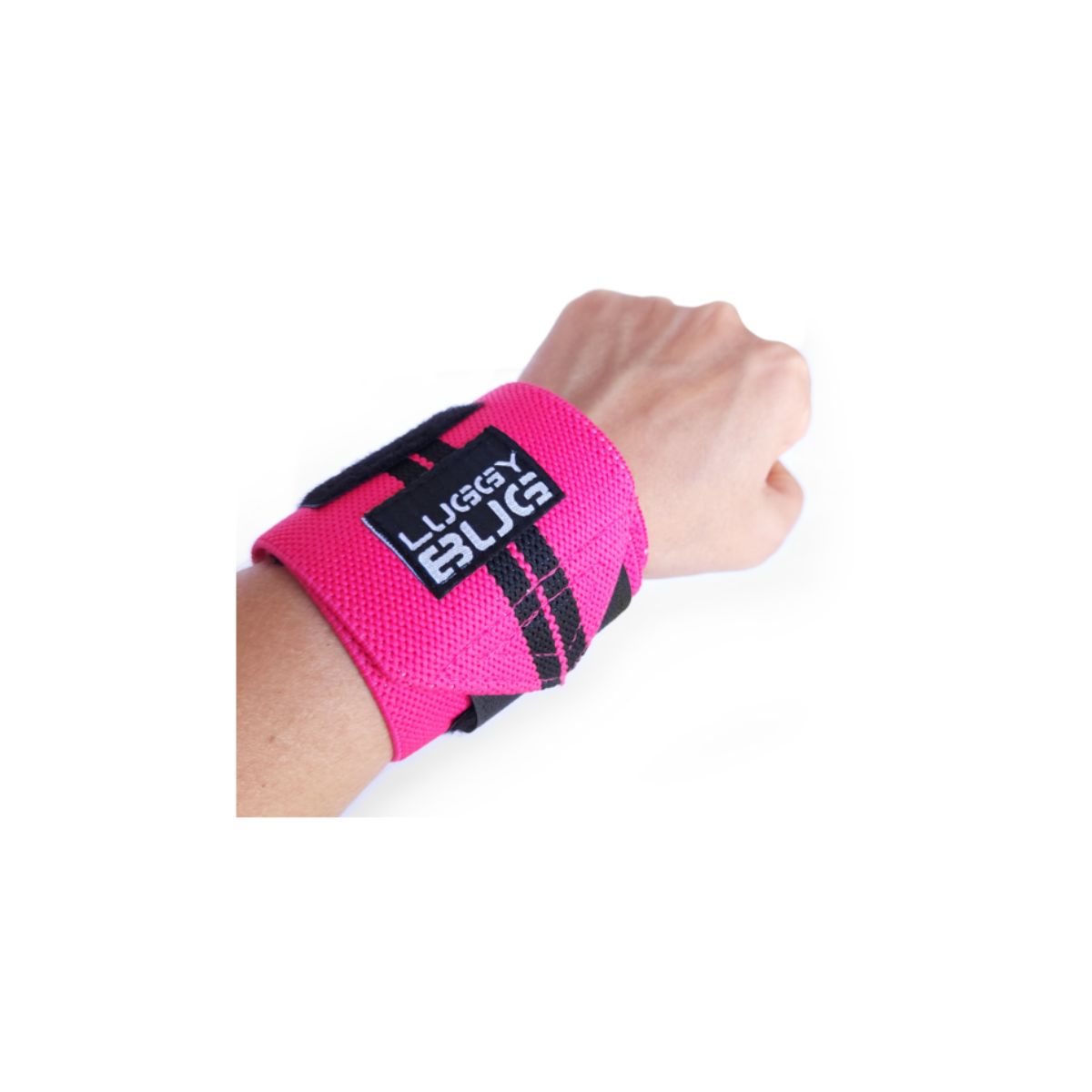 Wrist Wraps – Munhequeira para Treino Elastica - Preto/Rosa