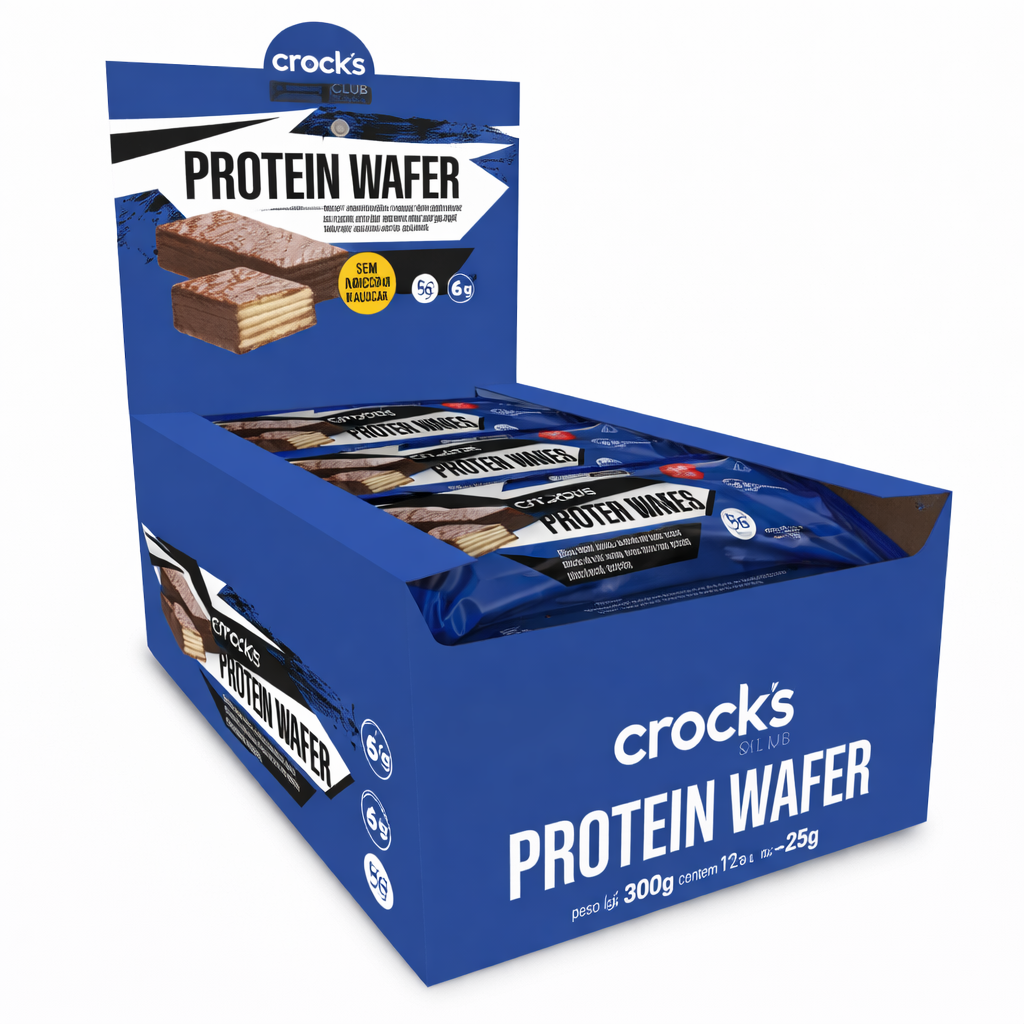 CROCKS CLUB WAFER C/ WHEY COOKIES AND CREAM ZERO ACUCAR 12 x 25G