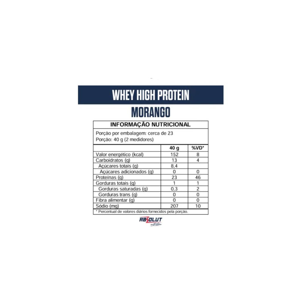 LUT WHEY REFIL HIGH MORANGO 900G