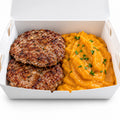 Marmita Congelada Fits Hamburguer com Pure de Batata 300gr